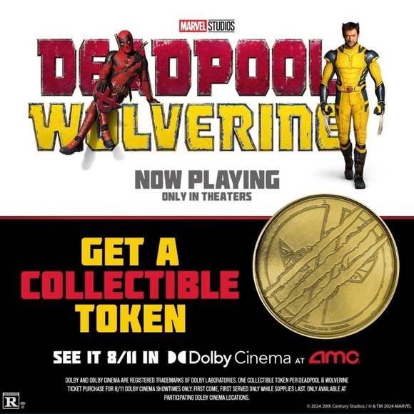 Deadpool & Wolverine AMC Collectable Token - Picture 3 of 3